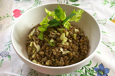 Salade de lentilles