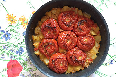 Tomates farcies au riz